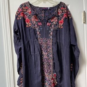 Johnny Was Embroidered Tunic Size S